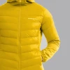 Veste doudoune à capuche OmniHeat pour hommes - Bleu-Jaune - L